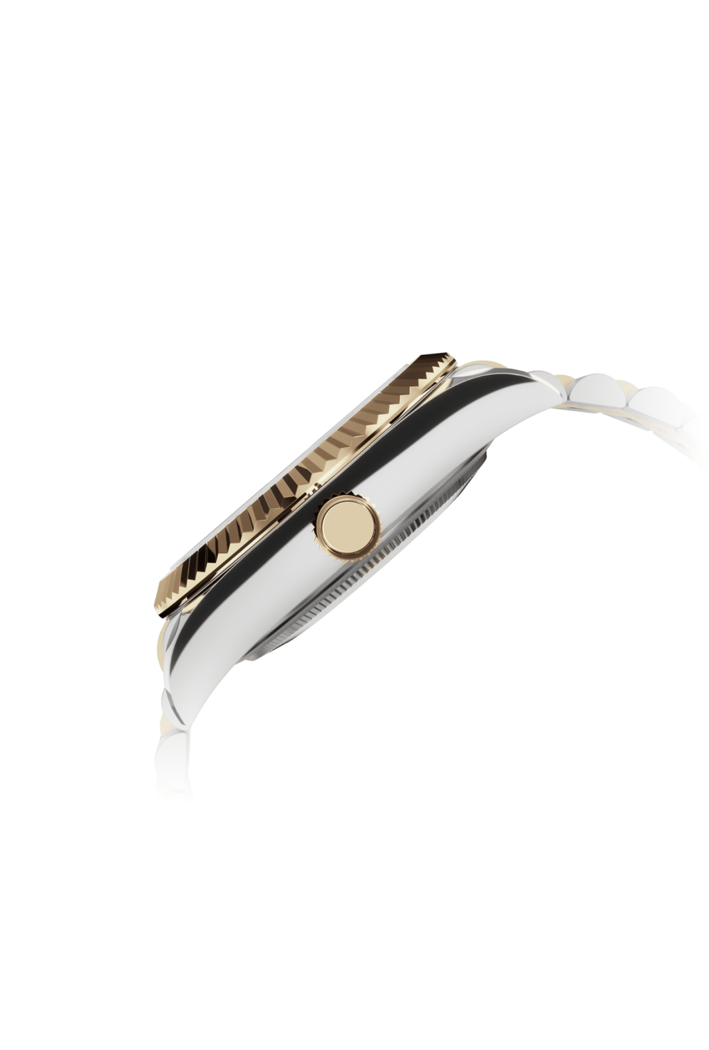 Ladies Date-Just | Black Roman Two-Tone Gold