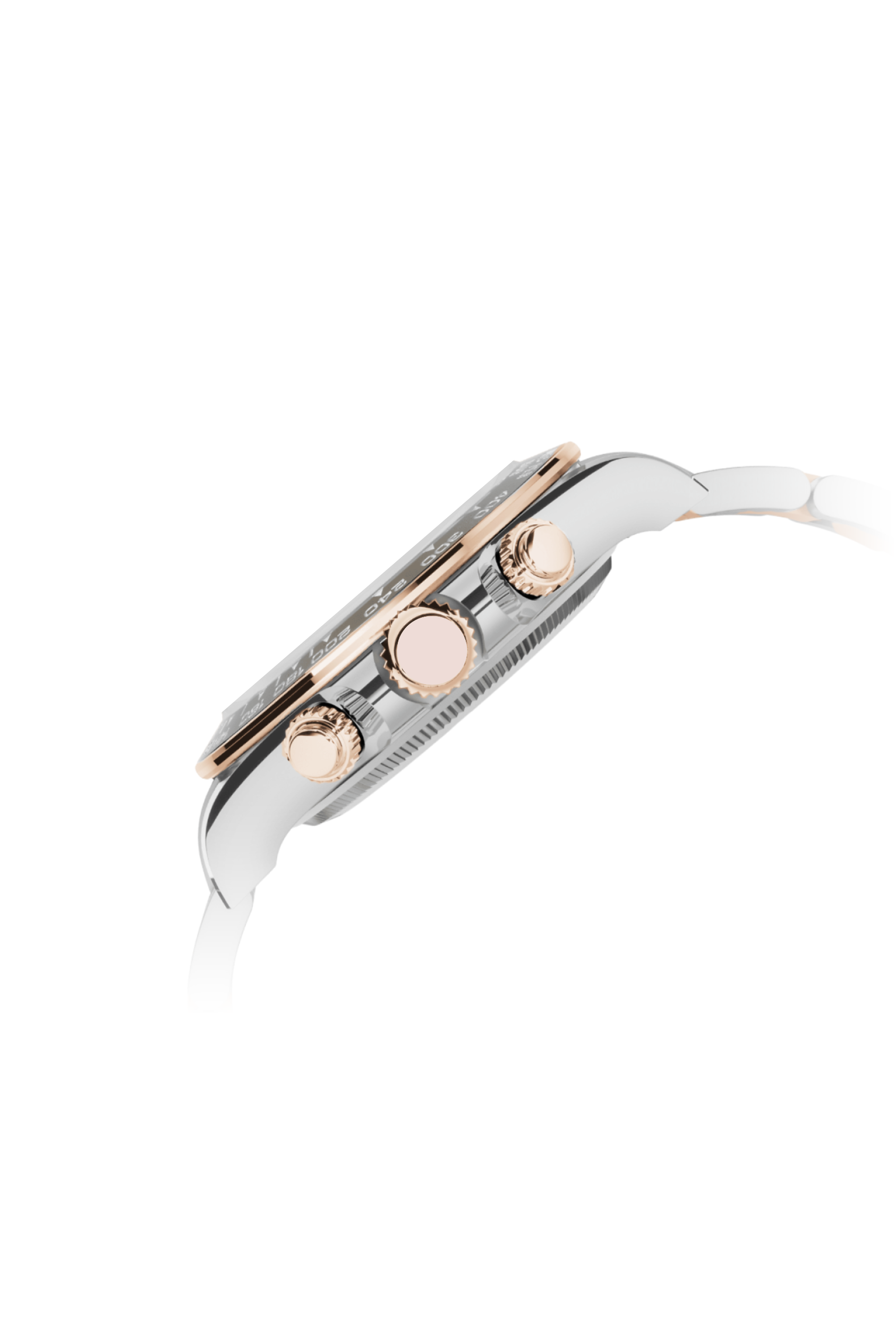 Daytona | White Two-Tone Rose Gold Chronograph