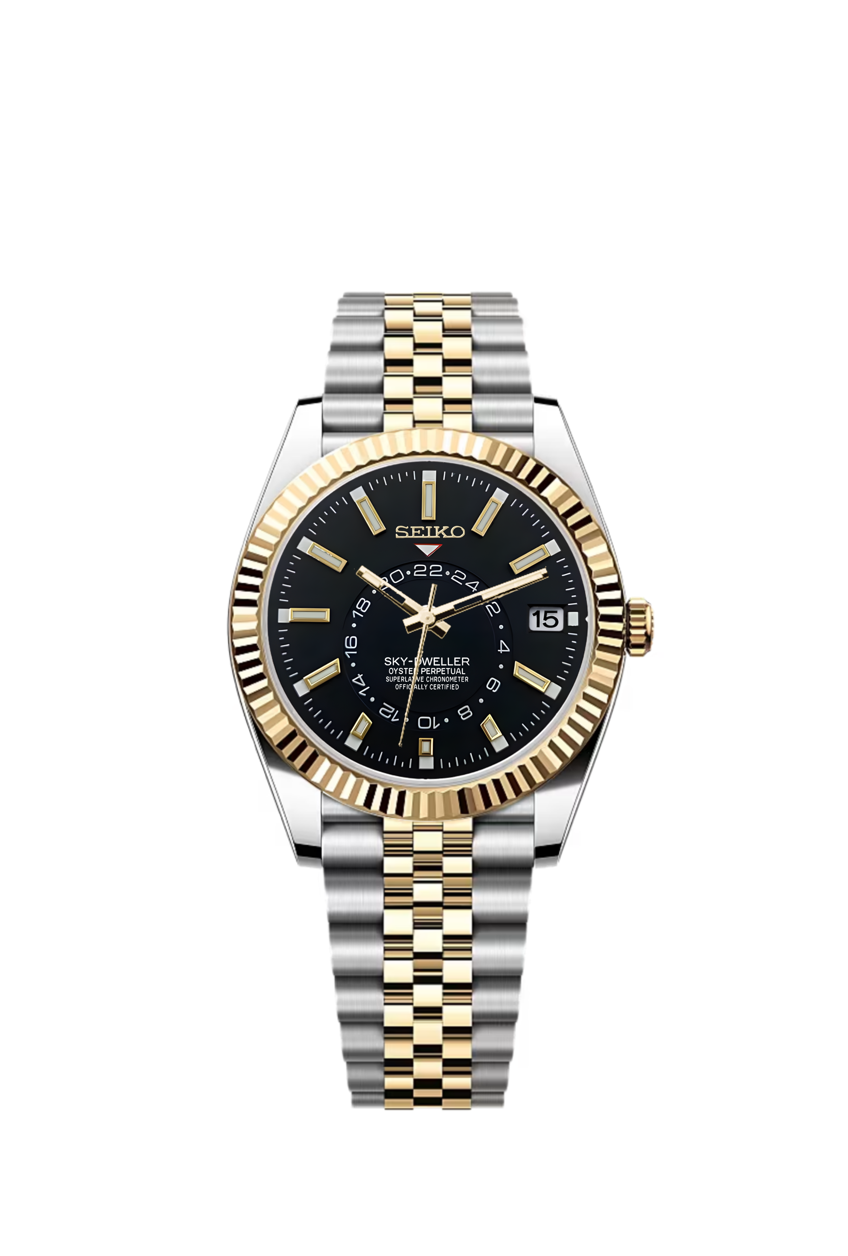 Sky-Dweller | Black Two Tone Gold
