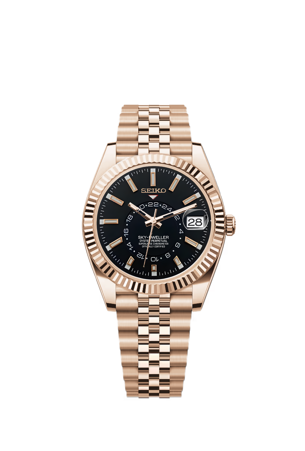 Sky-Dweller | Black Full Rose Gold