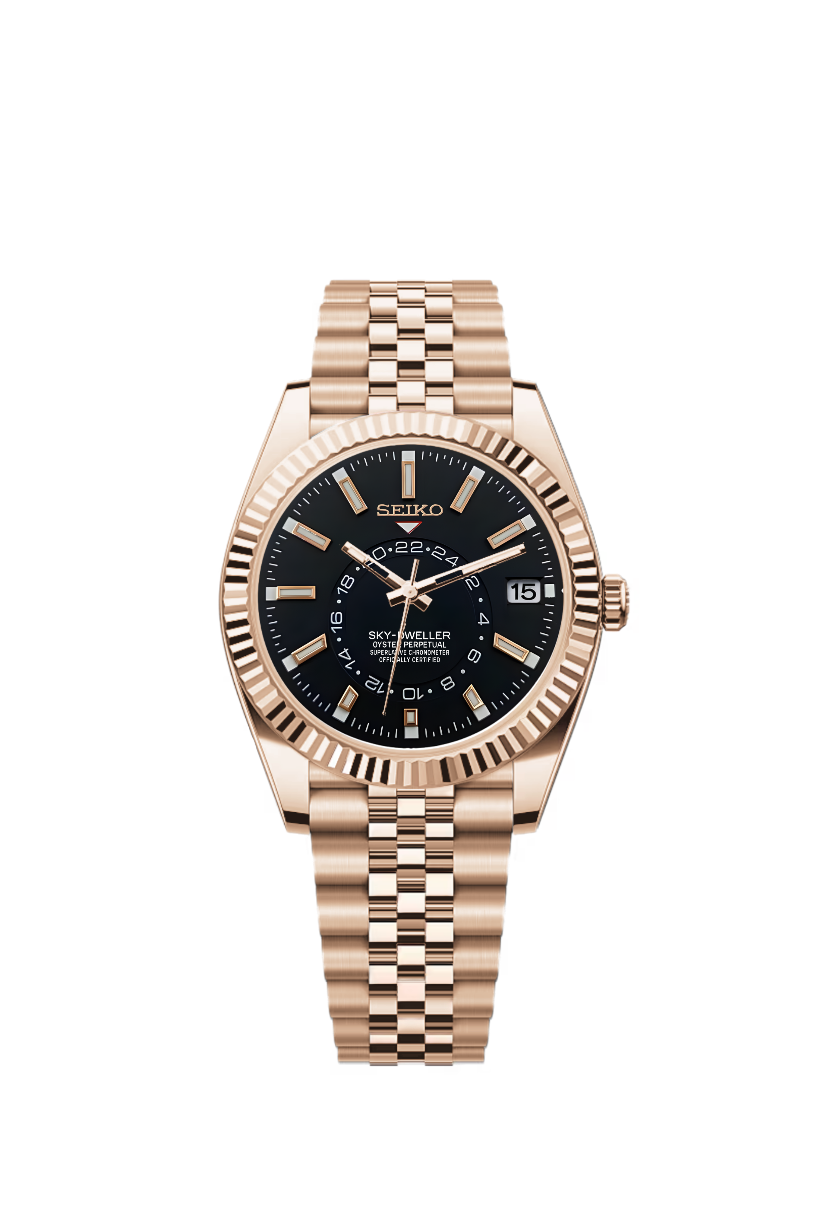 Sky-Dweller | Black Full Rose Gold