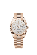 Rose-Gold White Dial Sky-Dweller