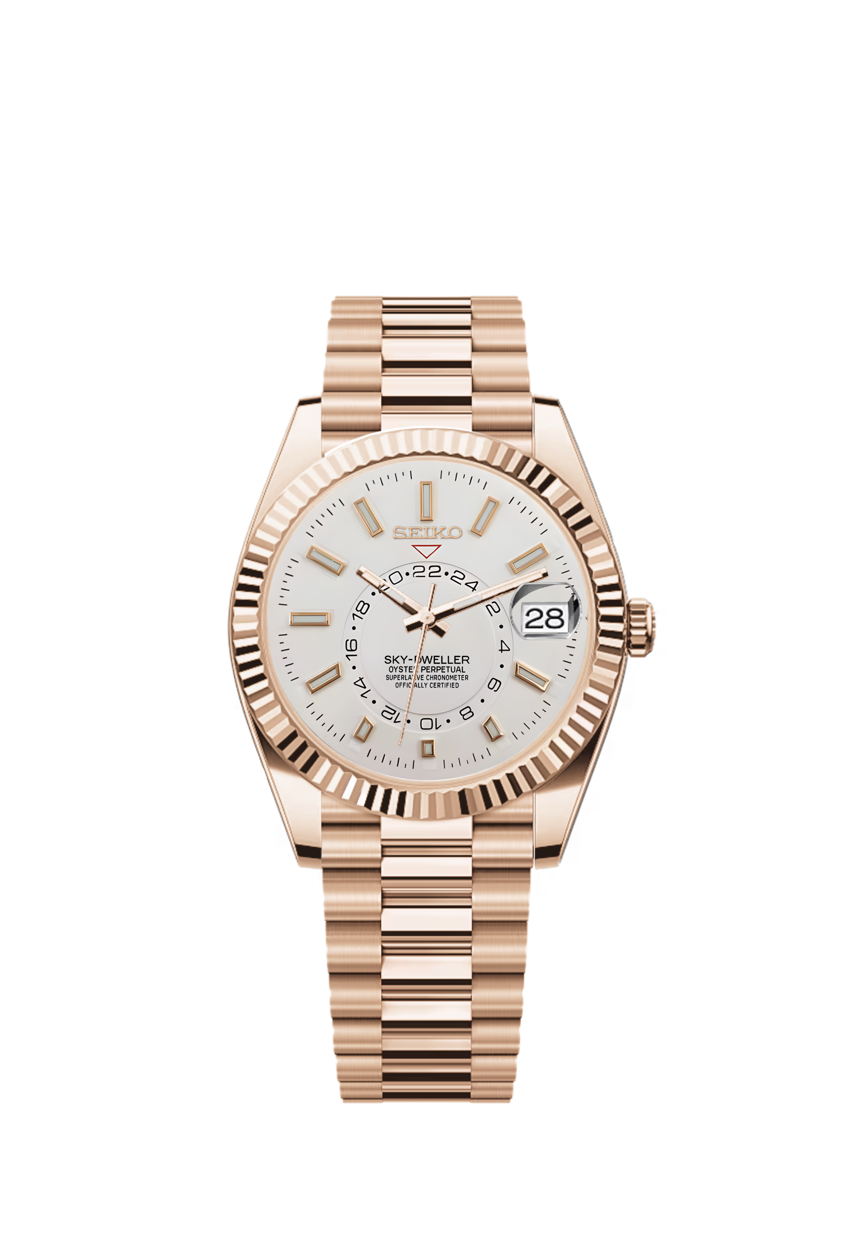 Sky-Dweller | White Full Rose Gold Presidential