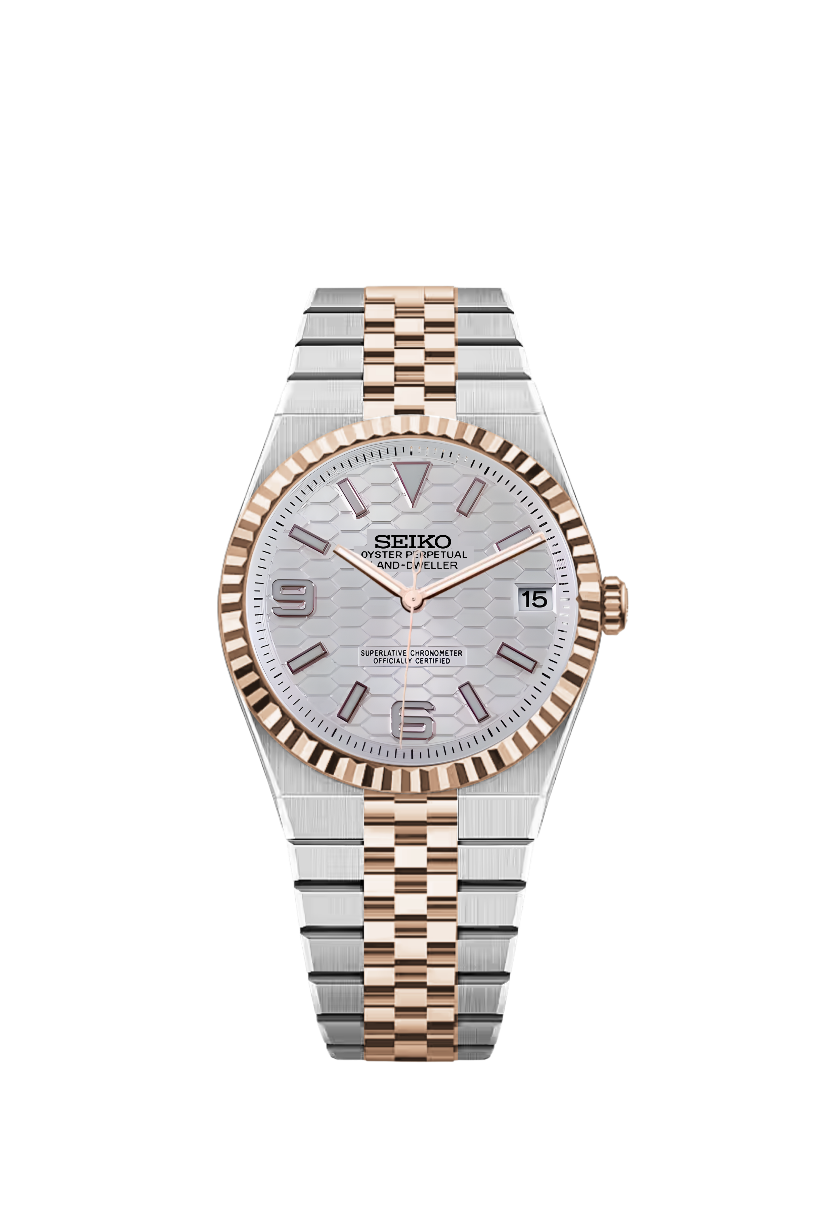 Land-Dweller | White Two-Tone Rose Gold