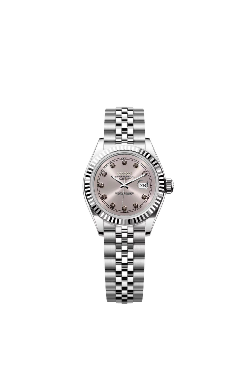 Ladies Date-Just | White Gem