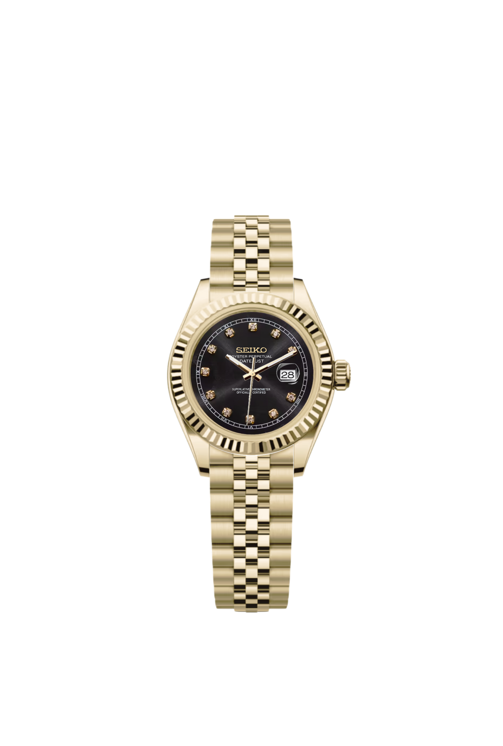 Ladies Date-Just | Black Gem Full Gold