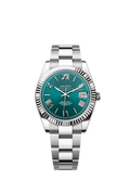 Date-Just | Silver Turquoise Roman Dial