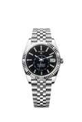 Silver Black Dial Sky-Dweller
