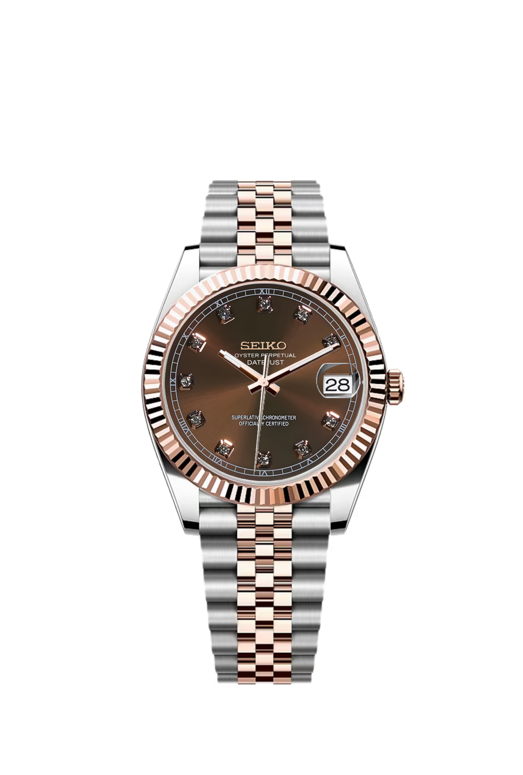 Two-Tone Rose-Gold Chocolate Dial Datejust