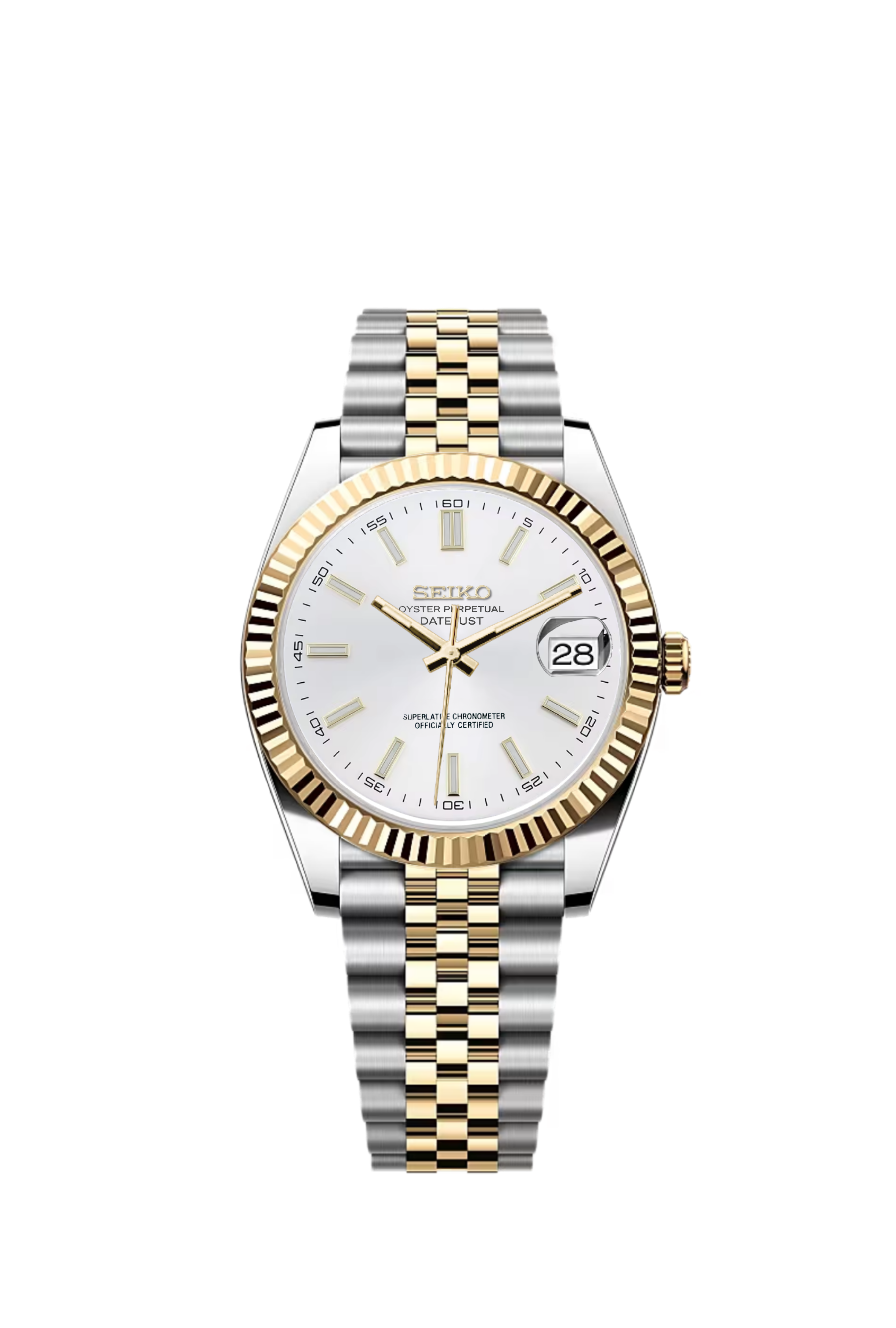 Two-Tone White & Gold Datejust