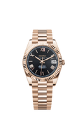 Rose-Gold Black Dial Datejust
