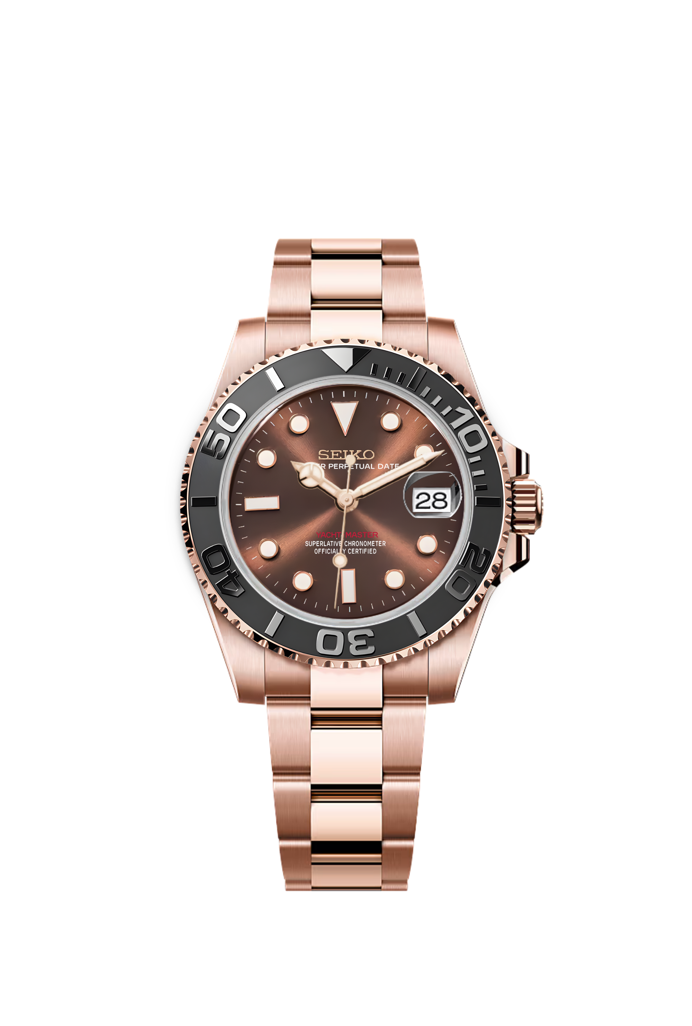 Rose-Gold Brown Dial Yacht-Master GMT