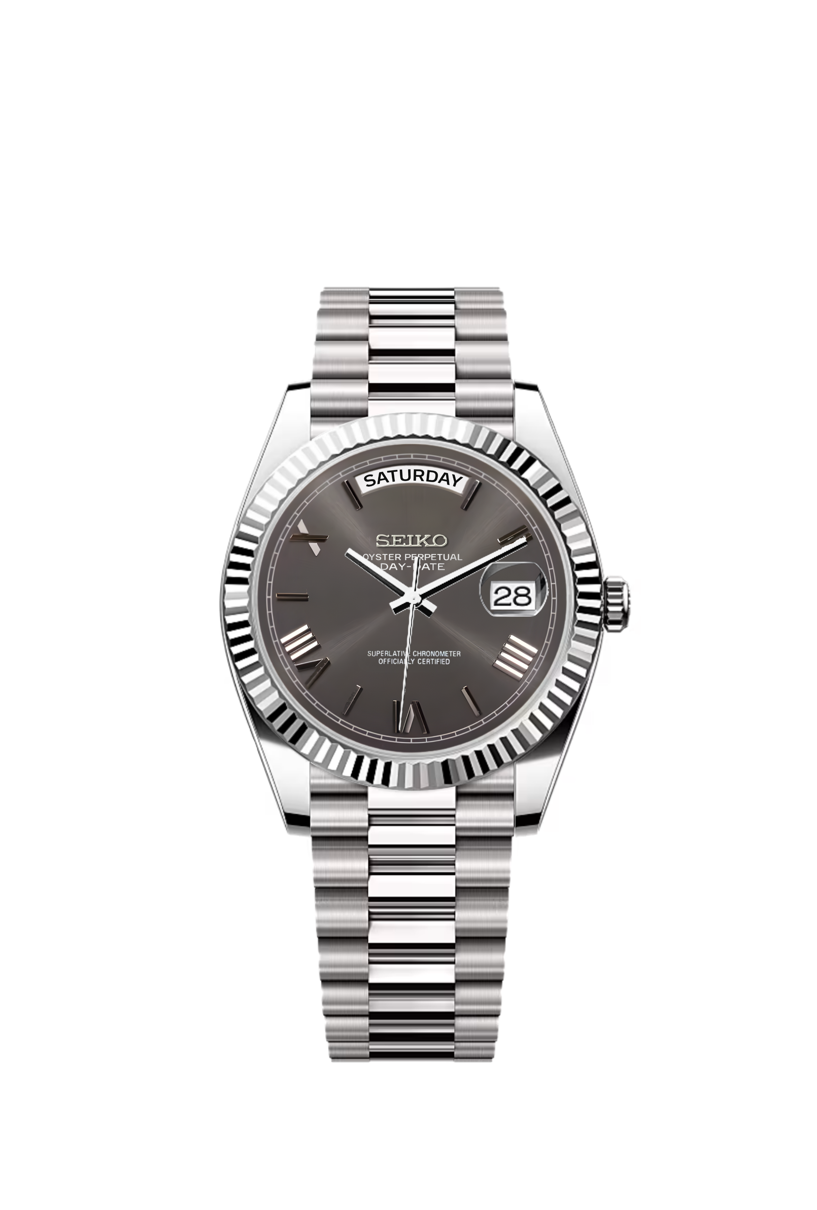 Silver Grey Dial Day-Date