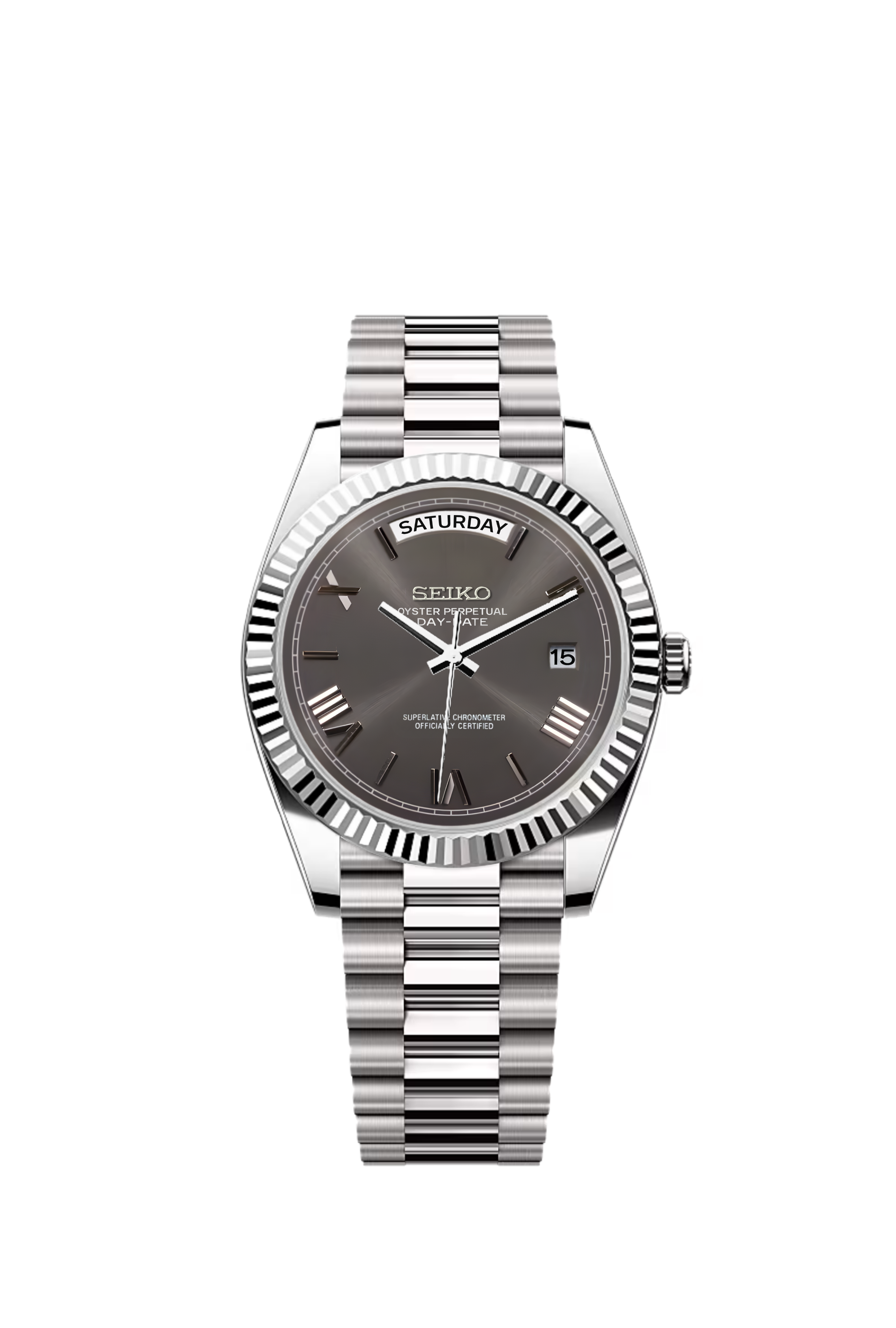 Day-Date | Grey Roman Numeral