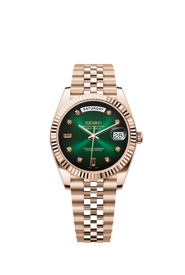 Day-Date | Green Ombre Gem Full Rose Gold