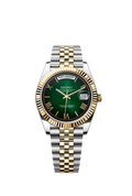 Two-Tone Green Dial Day-Date