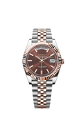 Two-Tone Rose-Gold Brown Dial Day-Date
