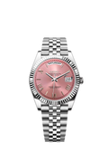 Silver Pink Roman Dial Day-Date