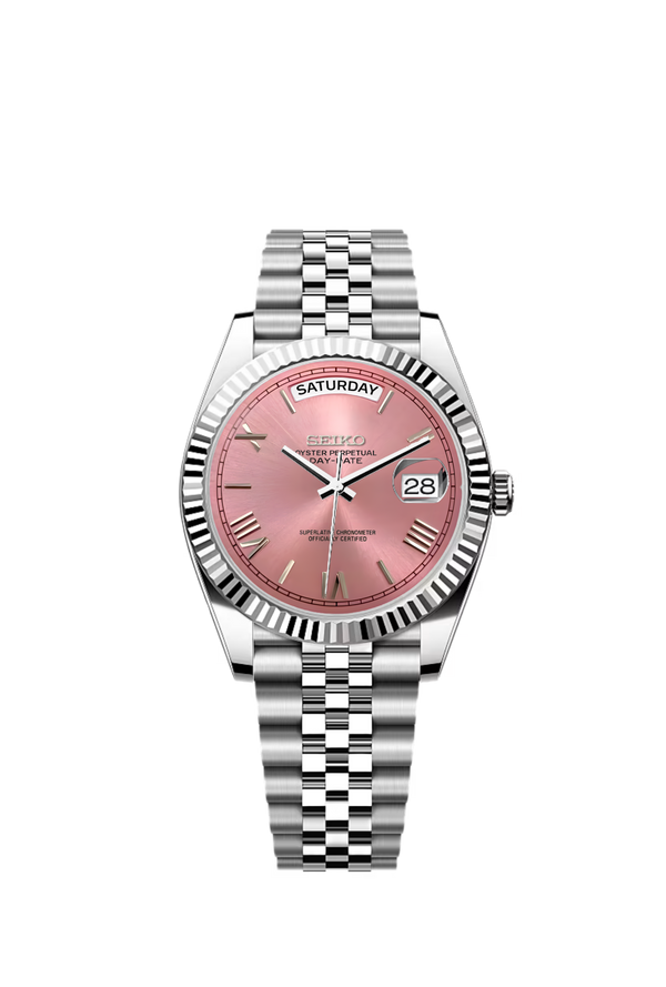 Day-Date | Pink Roman Numeral