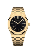 Gold Royal Oak Black Dial