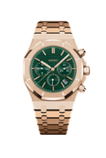 Rose-Gold Green Royal Oak Chronograph