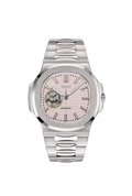 White Open-Dial Nautilus
