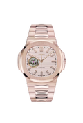Rose-Gold Open-Heart Nautilus