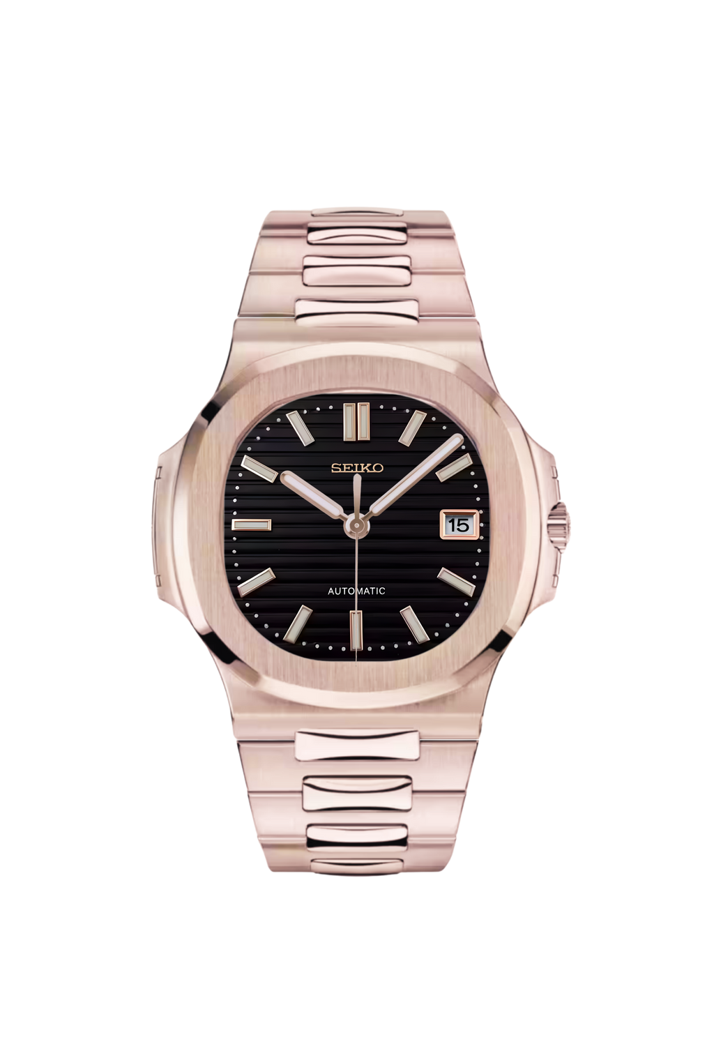 Nautilus | Black and Rose Gold