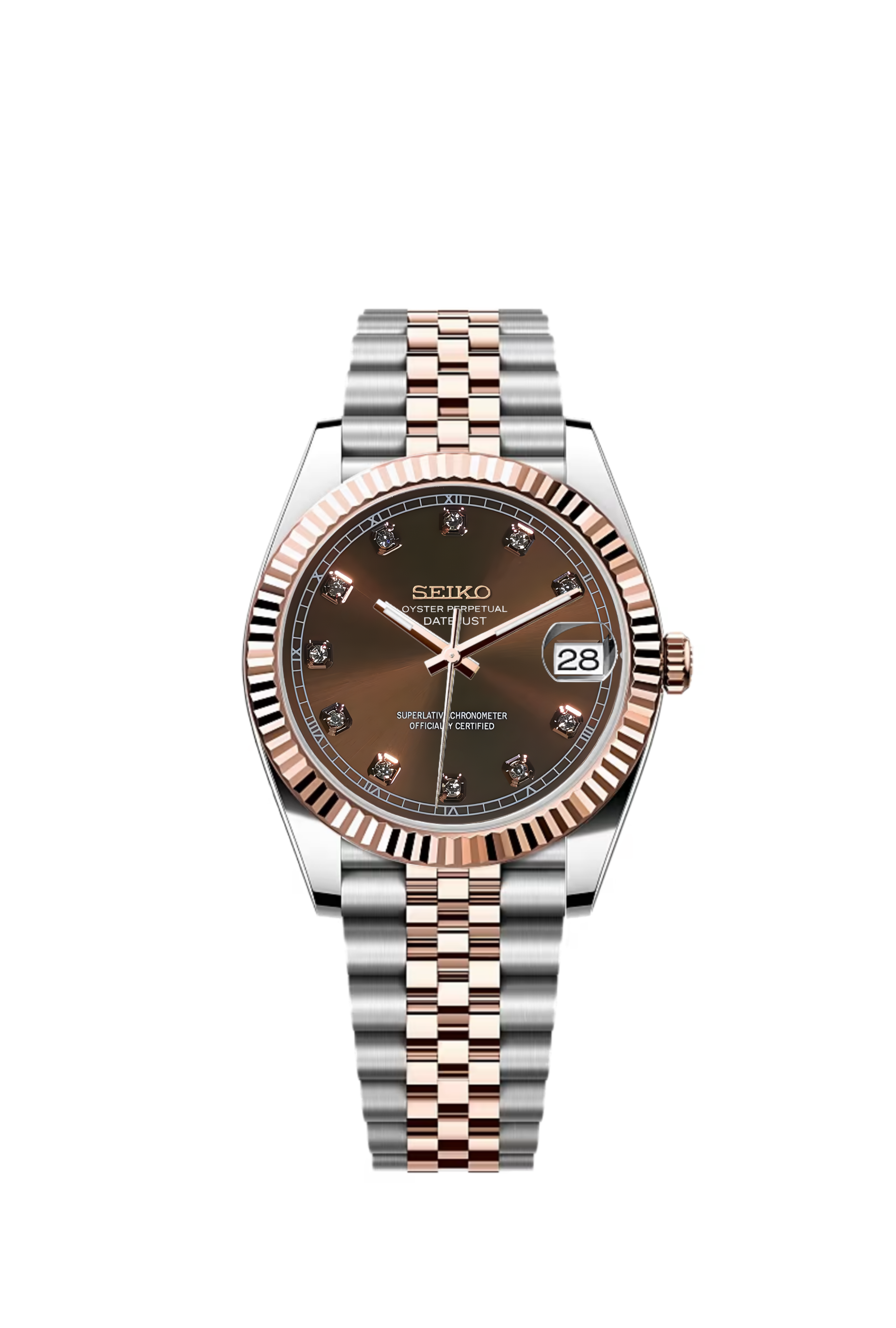 Two-Tone Rose-Gold Chocolate Dial Datejust