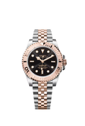 Two-Tone Rose-Gold Black Dial Yacht-Master
