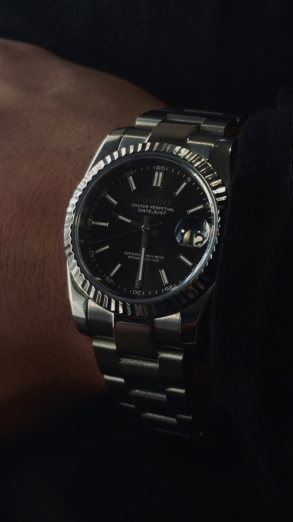 DateJust | Black Log Dial