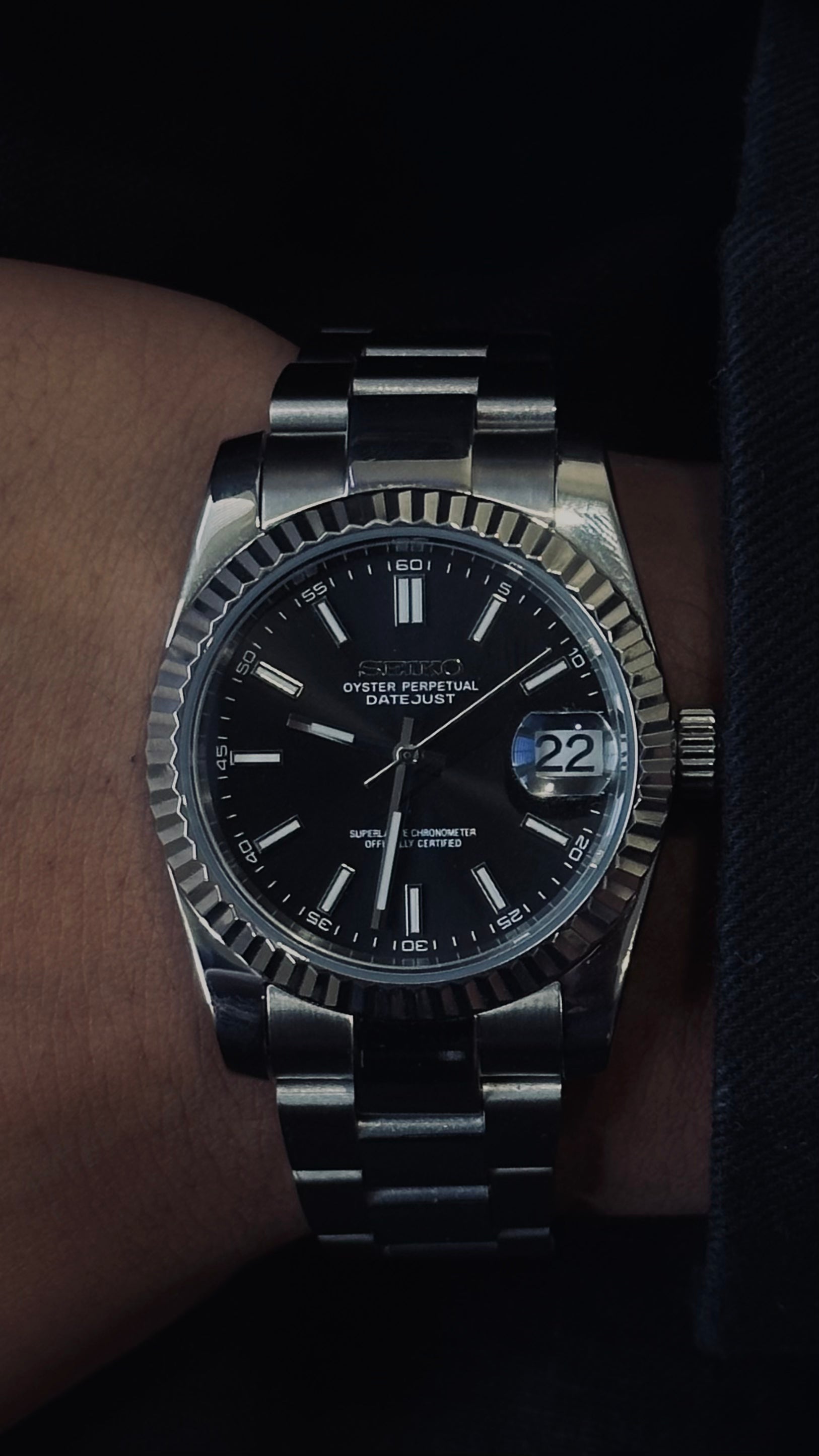 DateJust | Black Log Dial