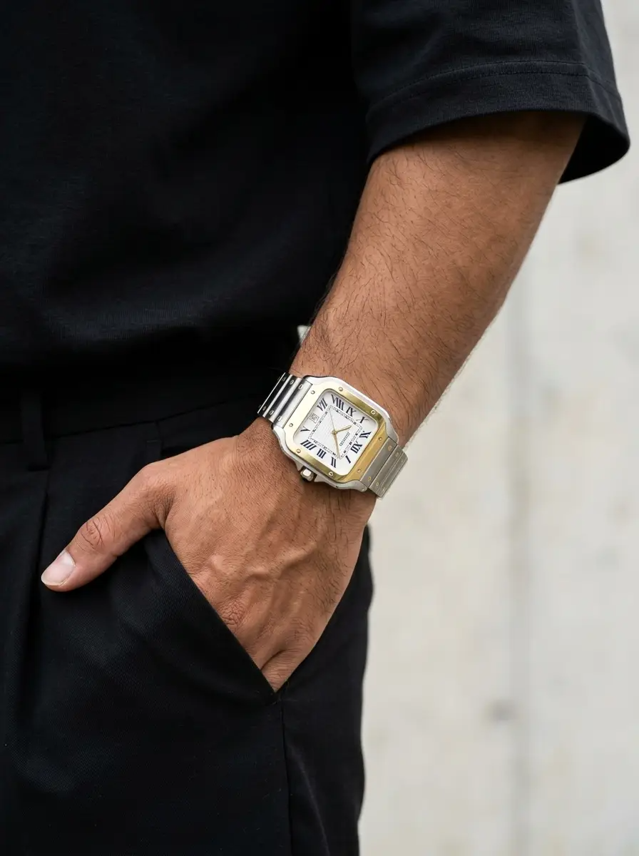 Santos | White and Two-Tone Gold