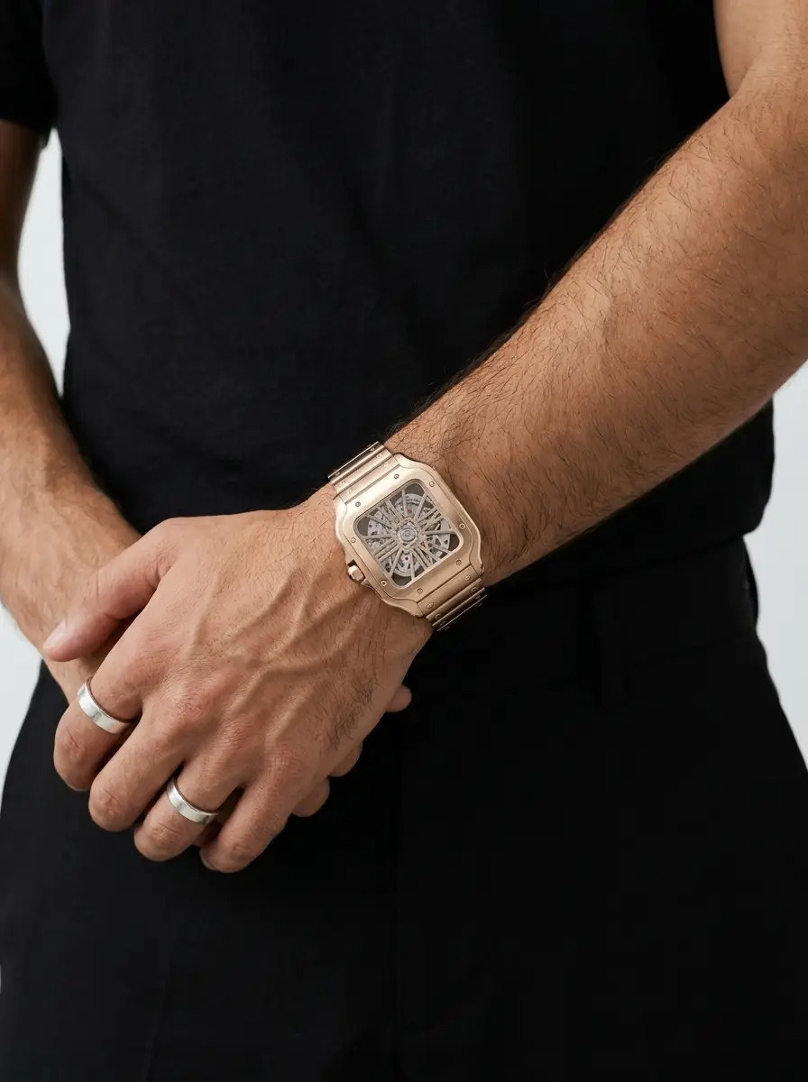 Santos | Skeleton Rose Gold