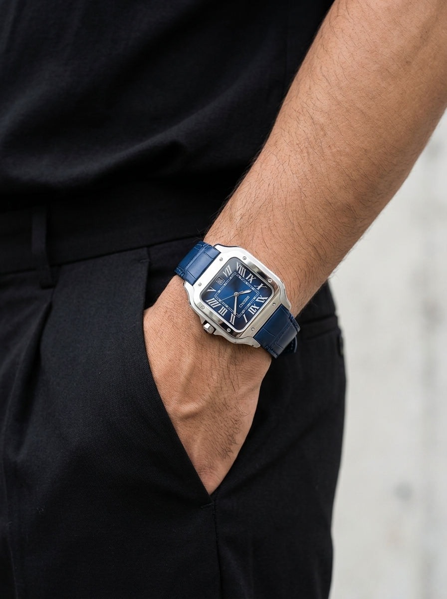 Santos | Blue Ombre Leather