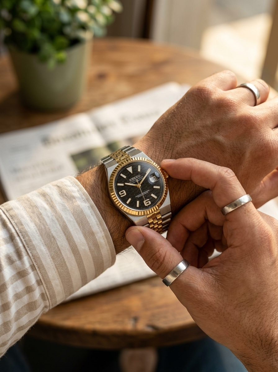 Land-Dweller | Black Two-Tone Gold