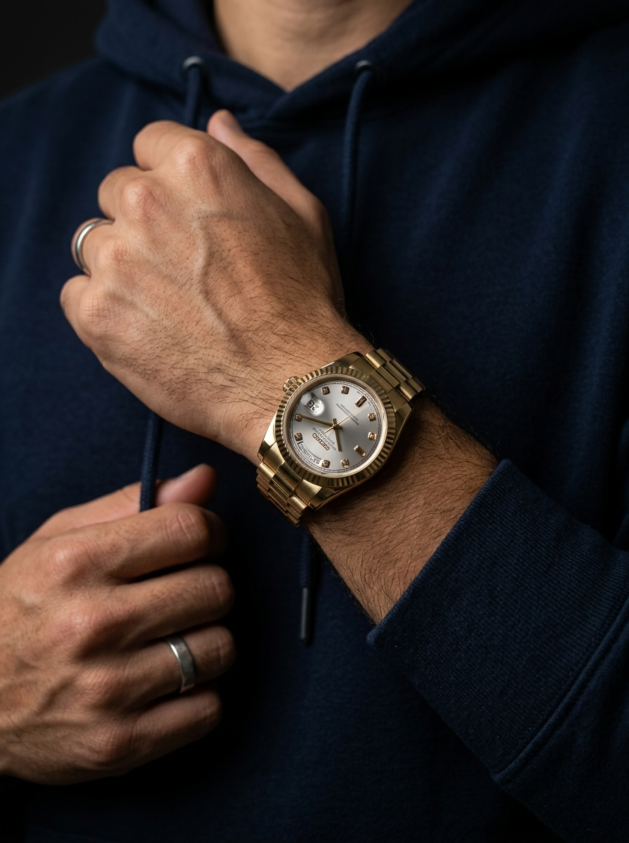 Day-Date | White Gem Full Gold Oyster