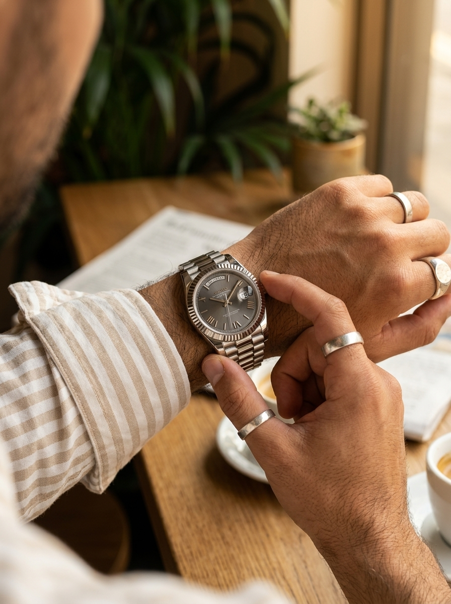Day-Date | Grey Roman Numeral