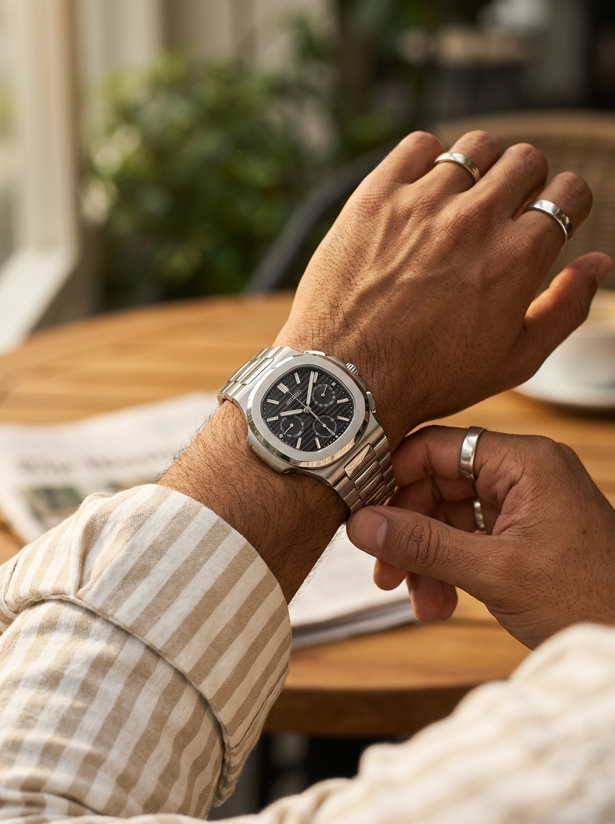 Nautilus | Black Chronograph