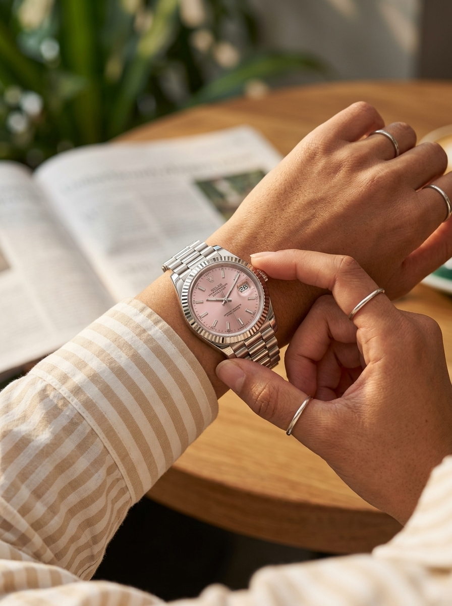 Ladies Date-Just | Pink